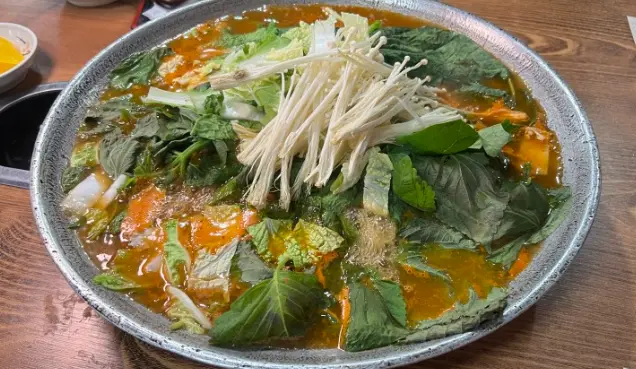 원조태백물닭갈비 음식